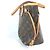 Borsa tote Neverfull PM Monogram Louis Vuitton Marrone Rosa - vista 3