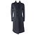 Cappotto in lana e seta con logo Chanel nero 36