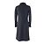 Cappotto in lana e seta con logo Chanel nero 36 - vista 3