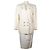 Hermès Conjunto de falda de lino Hermes blanco
