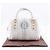 Céline Borsa a mano Celine Mini Boston in nylon, tela e pelle Bianco - vista 18