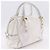 Céline Borsa a mano Celine Mini Boston in nylon, tela e pelle Bianco - vista 3