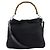 Gucci Nylon Canvas Bamboo Handtasche 2way Schwarz