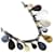 Hermès Hermes Teardrop Necklace Buffalo Horn Silver 925 Brown  - view 1