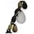 Hermès Hermes Teardrop Necklace Buffalo Horn Silver 925 Brown  - view 4