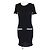 Chanel Baumwollkurzes Kurzarmkleid in zwei Farben