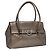 Borsa a mano in pelle Gancini di Salvatore Ferragamo Argento Auth kk412