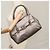 Borsa a mano in pelle Gancini di Salvatore Ferragamo Argento Auth kk412 - vista 22