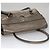 Borsa a mano in pelle Gancini di Salvatore Ferragamo Argento Auth kk412 - vista 6