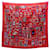 Hermès Carré 90 Red Silk  ref.1969362