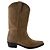 Anine Bing Botas western de couro marrom