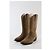 Anine Bing Botas western de couro marrom - vista 3