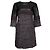 Chanel Tweed-Kleid mit Leder Schwarz