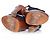 Chanel Holz-Plateau-Peeptoe-Clogs Blau - Ansicht 8