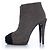 Botas de plataforma brillantes grises de Chanel - vista 2