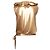 Top dorato Chanel con volantini e fiocco D'oro Metallico - vista 2