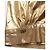 Top dorato Chanel con volantini e fiocco D'oro Metallico - vista 5
