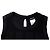 Top negro tejido de Chanel con estampado estructurado - vista 7