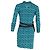 Vestido Tessa Wrap en seda turquesa de Diane Von Furstenberg - vista 3