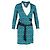 Vestido Tessa Wrap en seda turquesa de Diane Von Furstenberg - vista 4