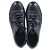 Baskets basses à lacets Lanvin en cuir bleu marine - vue 3