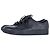 Baskets basses à lacets Lanvin en cuir bleu marine - vue 4