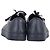 Baskets basses à lacets Lanvin en cuir bleu marine - vue 5