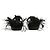 Sandali Valentino EU38 Sandali Piani in Pelle Nera e Piume Taglia UK5 US7.5 Nero - vista 4