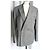 DIOR Graue Karomuster Doppelreiher Jacke Ton-in-Ton Neuzustand 52 Anthrazitgrau - Ansicht 8
