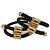 Dior Bracciali a forma di serpente di Gianfranco Ferre Nero D'oro Gold hardware