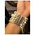 Bracciale Chanel Sei File di Perle Bianco Beige Bianco sporco - vista 4