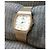 Autre Marque Retro-Quarz-Uhr Buren Ref. BU-9001M Schweizer Uhrwerk Golden - Ansicht 2