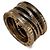 Bulgari Ring aus Roségold und Keramik Größe 56 Schwarz