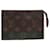 Pasta de Maquiagem Louis Vuitton Marrom Lona  ref.1970930