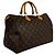 Bolsa de mão Louis Vuitton Speedy 35 em lona Monogram. Castanho escuro
