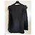 Blusa Chanel in seta e lana nera Taglia 38IT Nero - vista 3