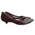 Charles Jourdan Leder Mini Absatzschuhe Schokolade