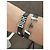 Bracciale Dior a doppio giro ape Argento Silver hardware - vista 2