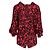 Rot und schwarze Seidenbluse von Guy Laroche Sand - Ansicht 3