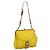Borsa a spalla Miu Miu in pelle tela gialla beige Auth 108027 Giallo