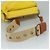 Borsa a spalla Miu Miu in pelle tela gialla beige Auth 108027 Giallo - vista 7