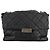 Autre Marque Borsa a mano in pelle Stella MacCartney con catena 2 in 1 nera argento autentica mr934 Nero - vista 13