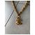 Collana Chanel con chiusura CC oro Gold hardware - vista 3
