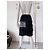 Chanel Exquisite schwarze Tweed-Rock mit Band 46 FR - Ansicht 10