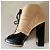 Stivaletti Chanel in pelle con lacci beige - vista 4