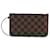 Louis Vuitton Neverfull pouch Brown Cloth  ref.1972563