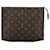 Necessaire Louis Vuitton Marrom Lona  ref.1972596