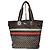 Sac de shopping Gucci en toile Diamante avec web marron/beige