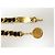 VINTAGE CHANEL CC MEDAILLON GÜRTEL VERSCHLUNGENES LEDER 80 GOLDMETALL Golden - Ansicht 5