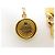 VINTAGE CHANEL CC MEDAILLON GÜRTEL VERSCHLUNGENES LEDER 80 GOLDMETALL Golden - Ansicht 6
